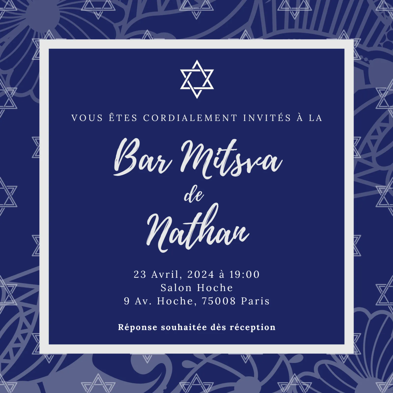 Invitation BM Nathan